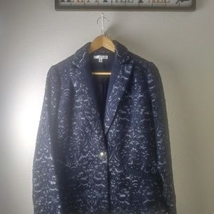 Cabi Navy Floral Blazer